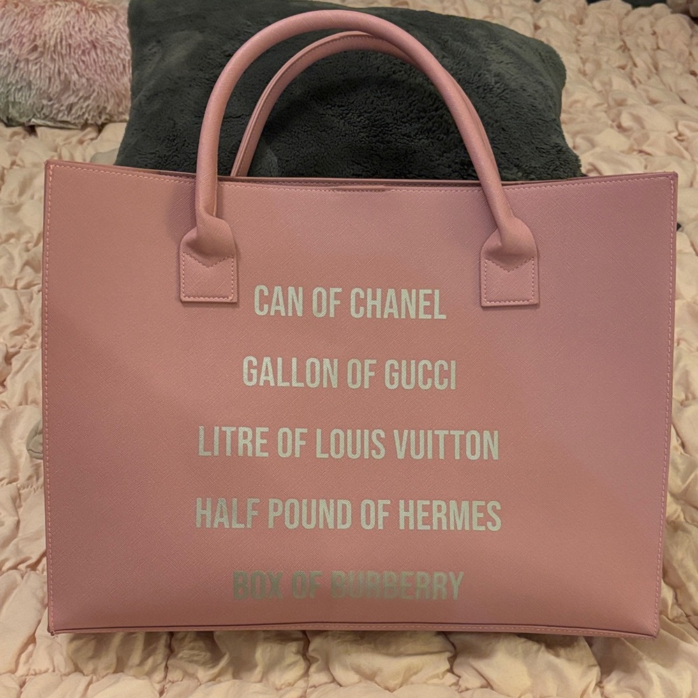 LA/TC Pink Designer Tote Bag